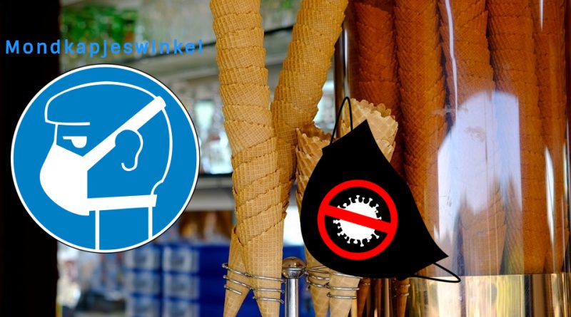 Mondkapjeswinkel Amsterdam Holandia 2020