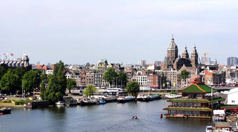 Amsterdam port Holandia 2020