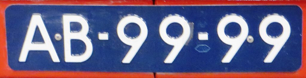 Holandia: Dlaczego tablice rejestracyjne są tutaj żółte? 9 Dutch plate sitecode 1