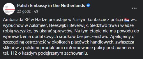 Holandia: Po ataku na trzeci polski sklep zalecana ostrożność podczas zakupów! 8 emb