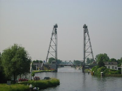 Hefbrug over de Gouwe bij Alphen aan den Rijn