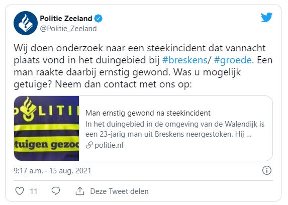 Strzelaniny i ataki nożem, czyli błogie (?) wakacje wśród atrakcji Holandii 9 Przechwytywaniepol