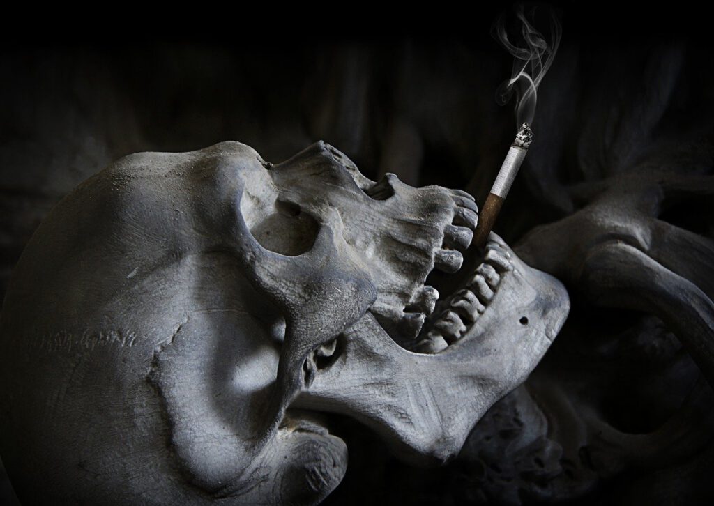 Dlaczego palacze są mniej narażeni na Covid-19? 10 skull 2456396 1280