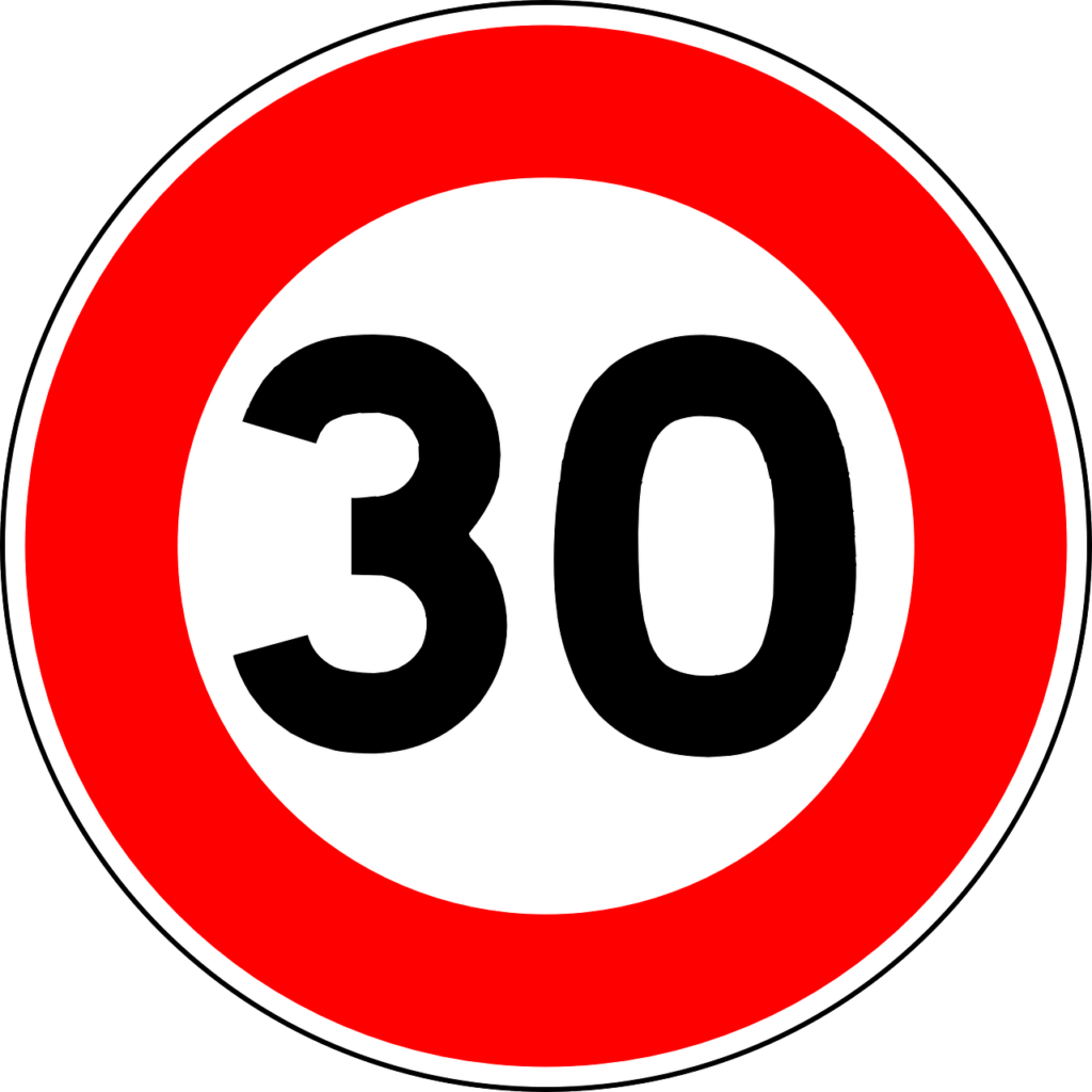 Amsterdam, Rotterdam, Haga i Utrecht chcą ograniczenia prędkości do 30 km/h 8 sign gae3e957f5 1280