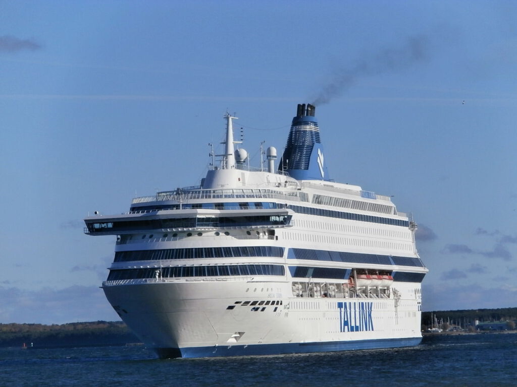 Silja Europa approaching the Quay in Port of Tallinn 16 October 2013