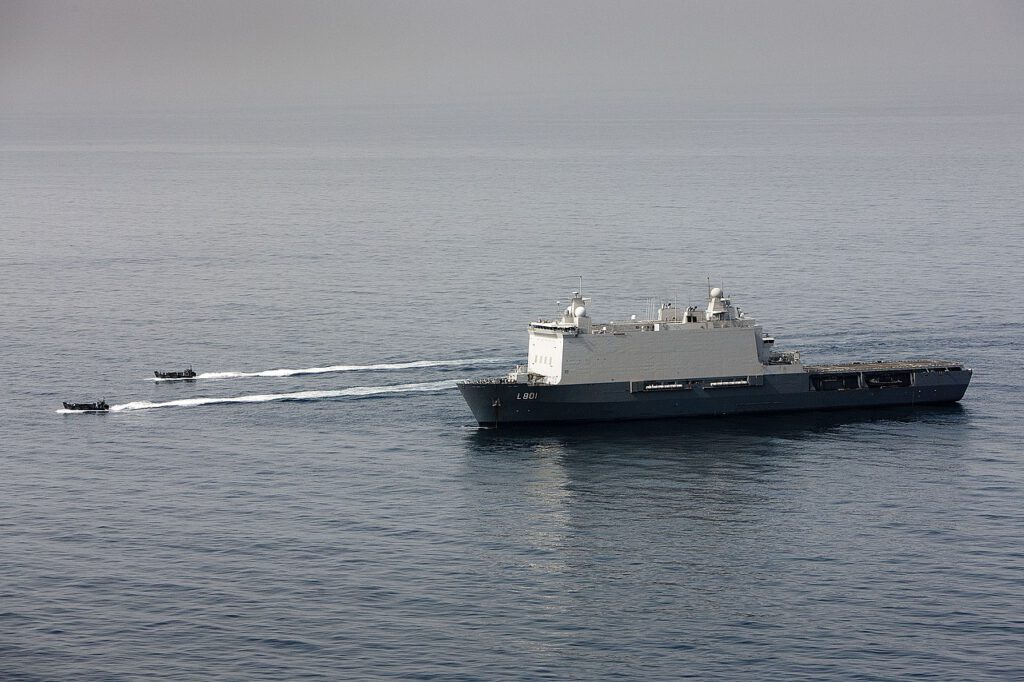 HNLMS Johan de Witt L801 with LCVPs