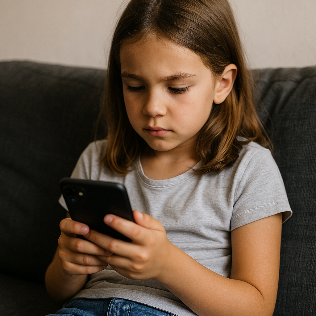 A high resolution photograph captures a young girl