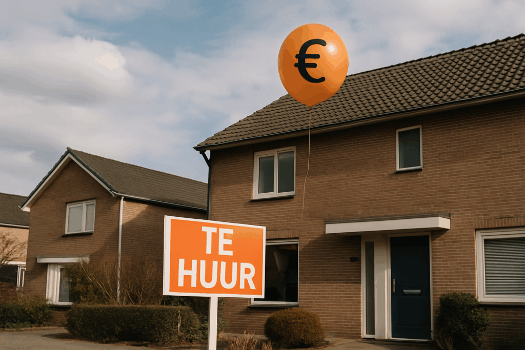 A photograph captures a European suburban scene du