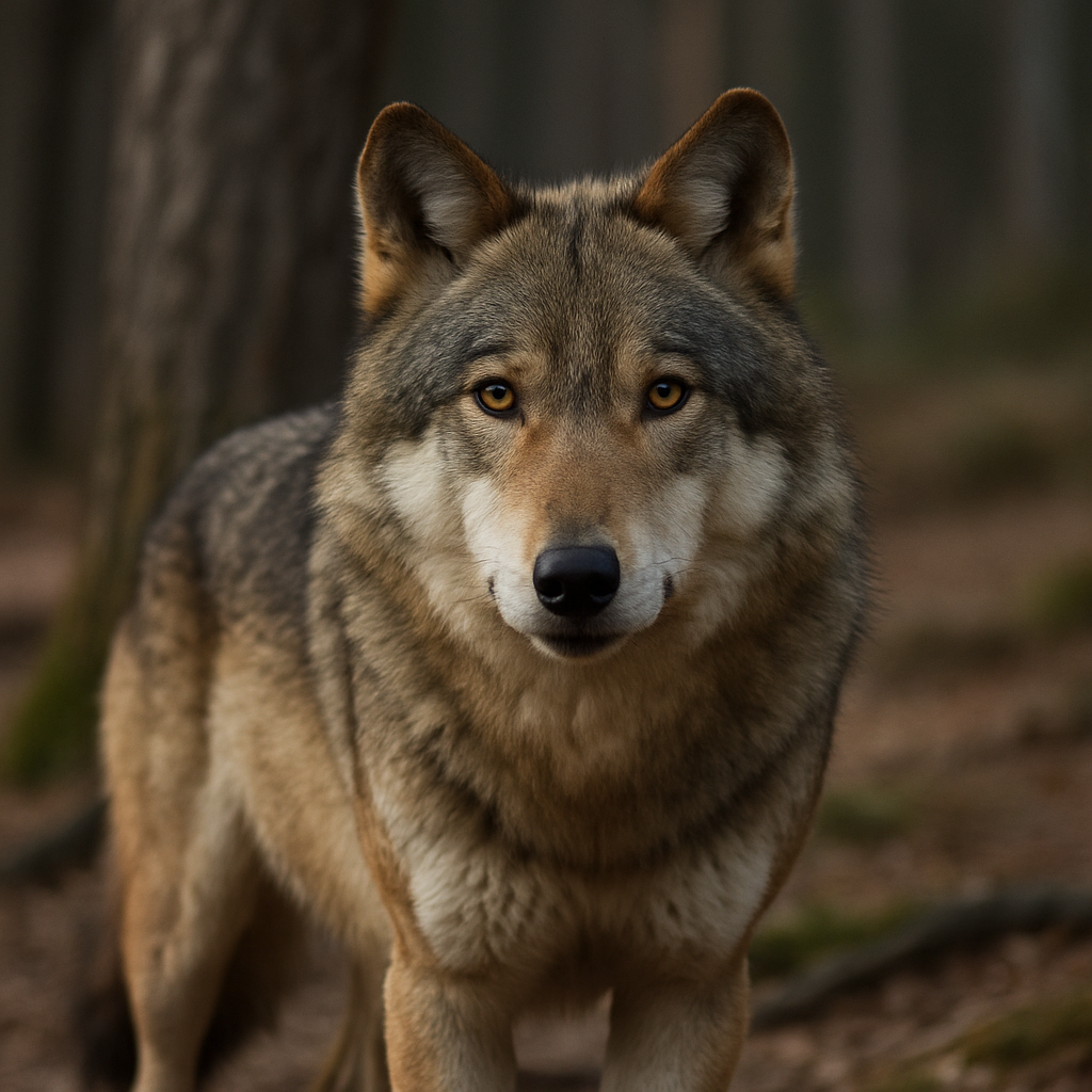 A photograph captures a wolf in Gelderland Nether