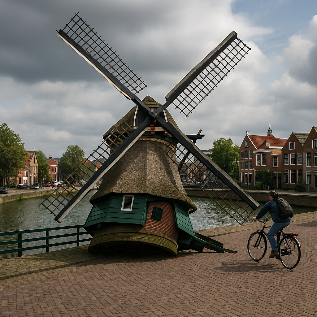 daytime windmill