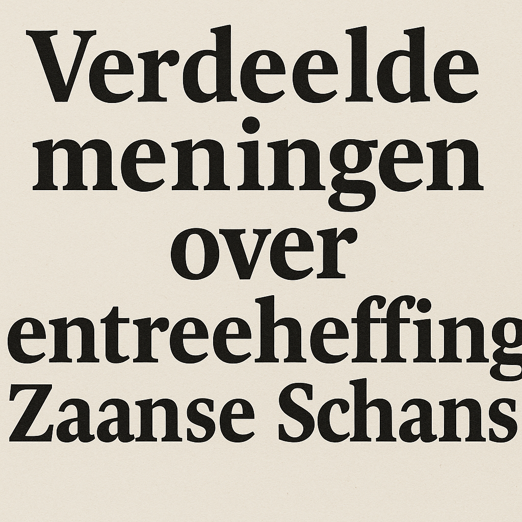 A newspaper style headline in Dutch displayed in