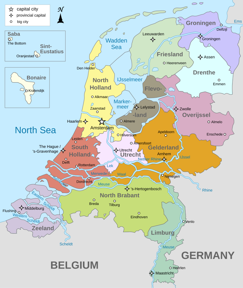 Map provinces Netherlands en.svg