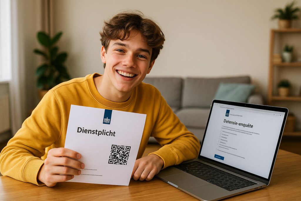 A photograph of a young Caucasian man with wavy m